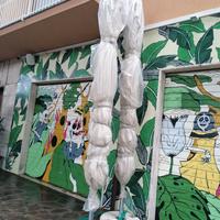 OMBRELLONE  5000x5000mm da esterno con piantana