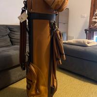 Borsa in pelle a spalla da golf