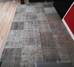 tappeto in seta patchwork 