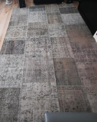 tappeto in seta patchwork 