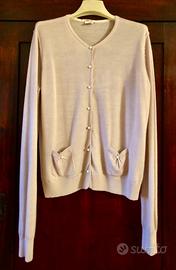Cardigan 100% Cashmere "I Righi"-Beige M/L Nuova