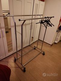 carrello porta abiti professionale negozio o casa