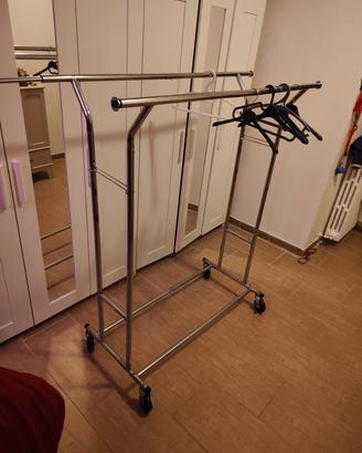carrello porta abiti professionale negozio o casa