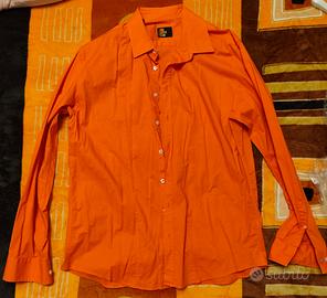 camicia arancione uomo 