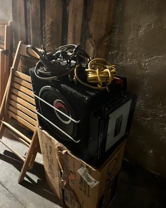 Subwoofer 600watt con tutti i cavi