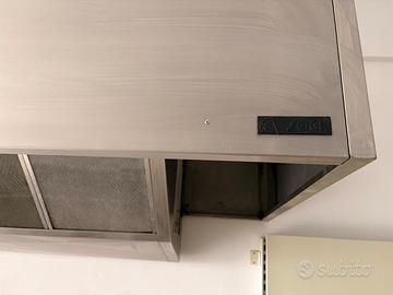 Cappa d'aspirazione 3 metri in acciaio inox