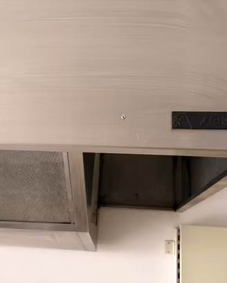 Cappa d'aspirazione 3 metri in acciaio inox