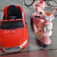 Macchinina e vespa bimba e bimbo