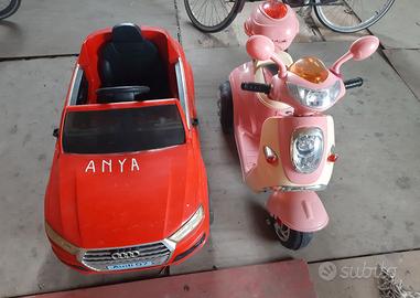 Macchinina e vespa bimba e bimbo