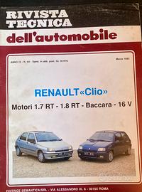 Rivista Tecnica Renault Clio 1 Serie 16V Baccara