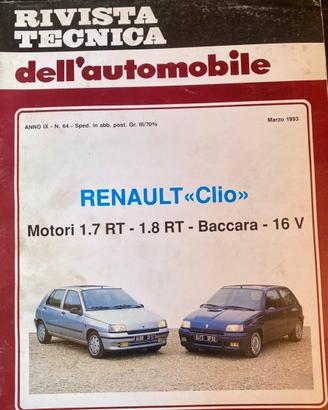 Rivista Tecnica Renault Clio 1 Serie 16V Baccara