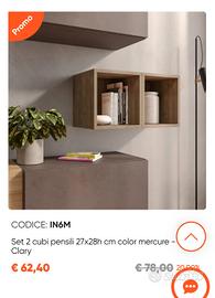 cubi marca Deghi MAI UTILIZZATI