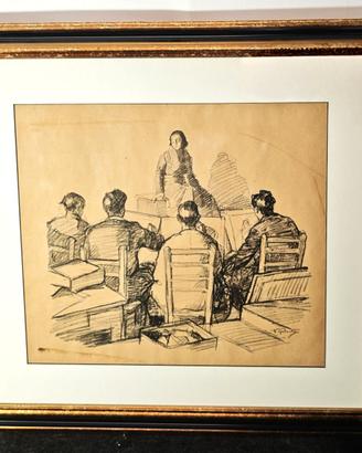 Disegno a matita - Firmato Francesco Galante '70