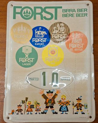 Calendario Perpetuo - Birra Forst ITA RARO