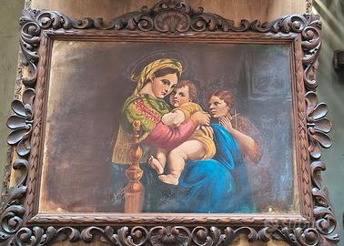 Madonna della Seggiola (Raffaello) - Olio su tela 