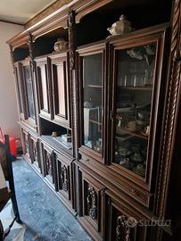 credenza tavolo e sedie da soggiorno e tavolinetto