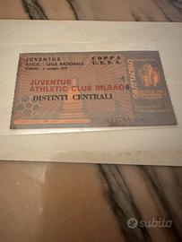 Biglietto finale coppa UEFA juventus-Bilbao 1977