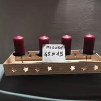 centrotavola con 4 candele condizioni nuovo 