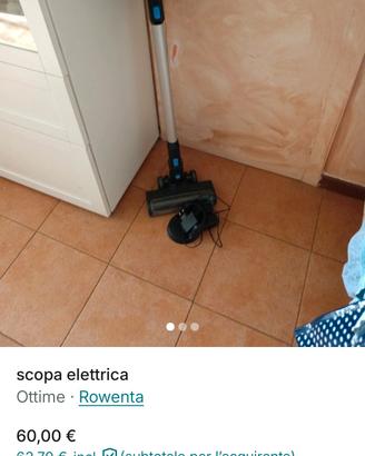 scopa eletrica senza filo  roventa  v22