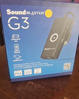 Sound Blaster G3 amplificatore audio per ps5/pc