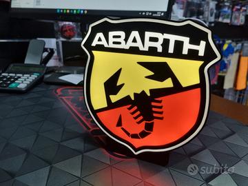 Lampada led logo Abarth 