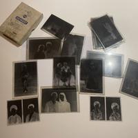 Lotto di lastre fotografiche negativi in vetro