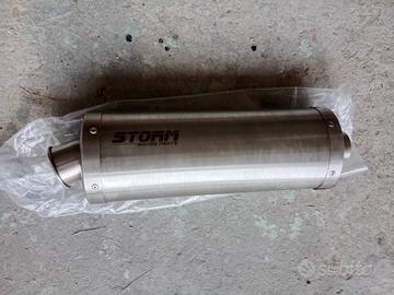 Scarico Storm  Oval acciaio inox  (Kawasaki er-5) 