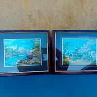 2 quadri 32x26cm 