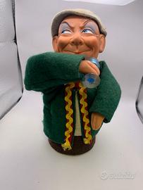 Bambola vintage uomo con birra made in GDR