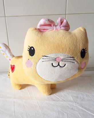 Peluche bambola giocattolo Gatto Gattino Happy