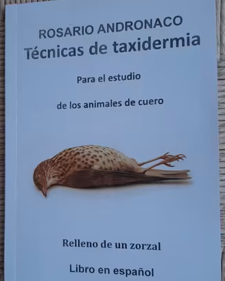 Libro Spagnolo cuero, relle relleno de un zorzal