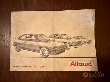 Libretto uso e manutenzione Alfa Romeo Alfasud