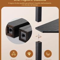 EDISHINE Lampada Terra con Ripiani Dimmerabile