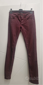 Pantaloni skinny Ck Bordeaux