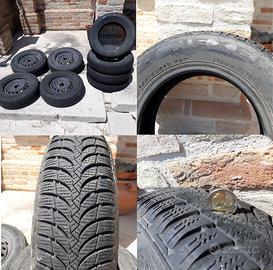 4 Pneumatici 155/80 R13 + cerchi + catene + ALTRO