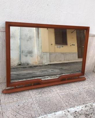 Specchio antico noce chiaro