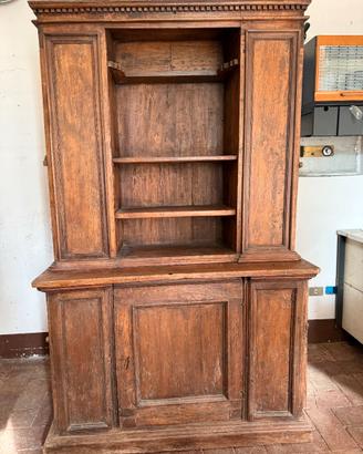 Credenza antica ‘700 due corpi originale