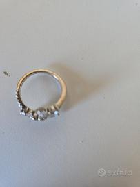 Anello Pandora S925 ALE misura 62 con zirconi