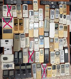 Telecomandi usati per condizionatori, caldaie,