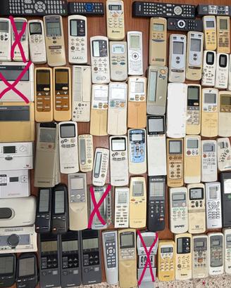 Telecomandi usati per condizionatori, caldaie,