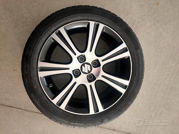 4 gomme e 4 cerchi in lega originali Suzuki Swift 