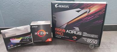 Ryzen 5600x GSkillDDR4 32GB Gigabyte B550 Aorus