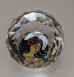 Fermacarte Vergine Swarovski vintage 1998