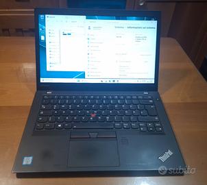 pc portatile notebook 14 Lenovo T470s i7 FULL HD