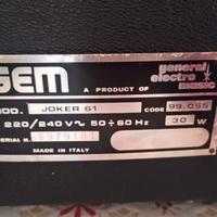 Rara tastiera anni 70 gem joker