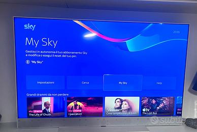 SKY GLASS 65” white