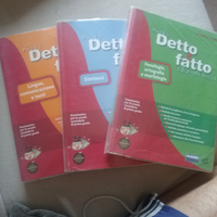 Libri scolastici medie "detto fatto" 3 volumi