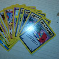 lotto 11 carte vintage set team rocket ita 