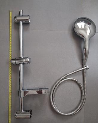 Asta doccia + tuo flessibile + doccione