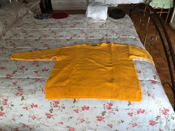 Maglione NUOVO giallo lana Benetton